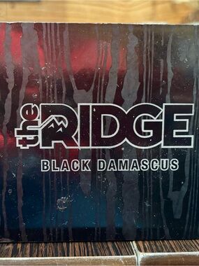 The Ridge Black Damascus Key & Card Holder - Black